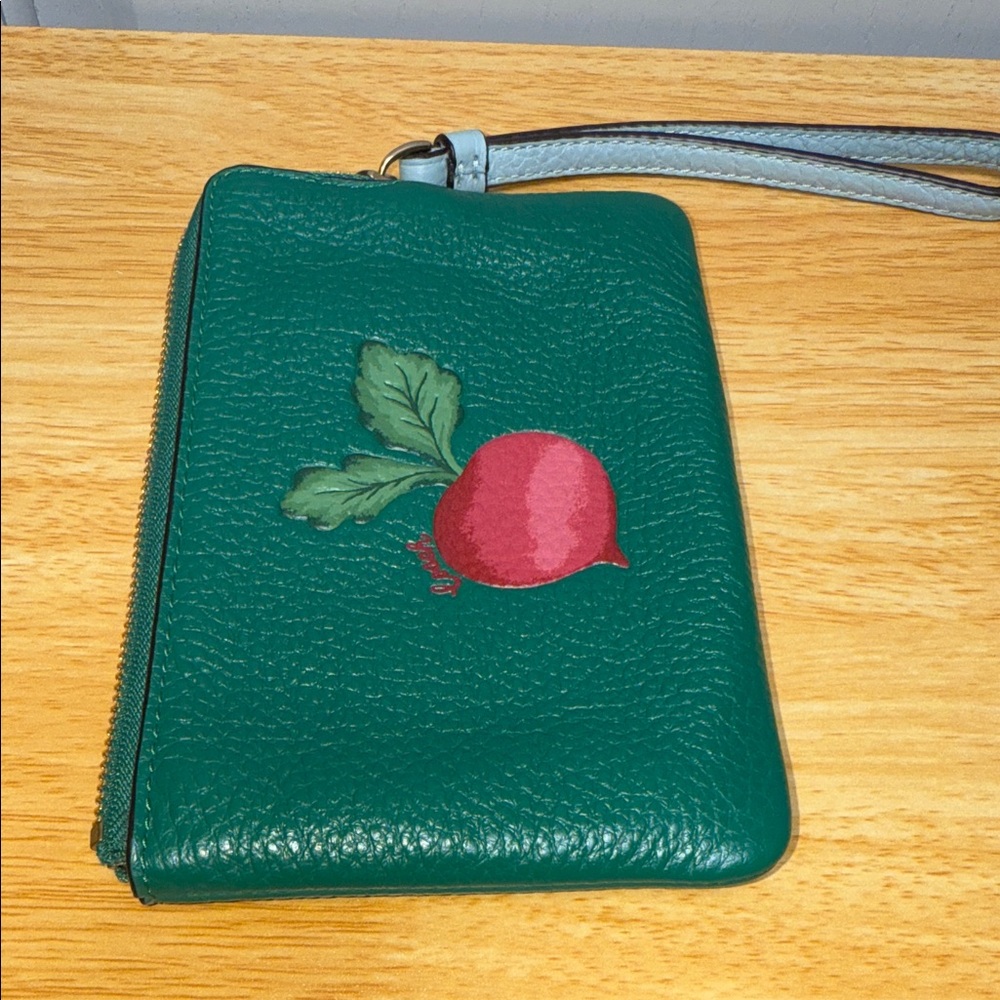 Coach Corner Zip Wristlet  Radish 🫜 - Picture 12 of 16